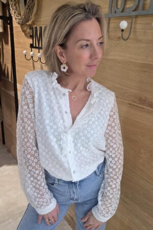 Chemisier dentelle Ornie
