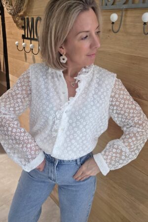 Chemisier dentelle Ornie