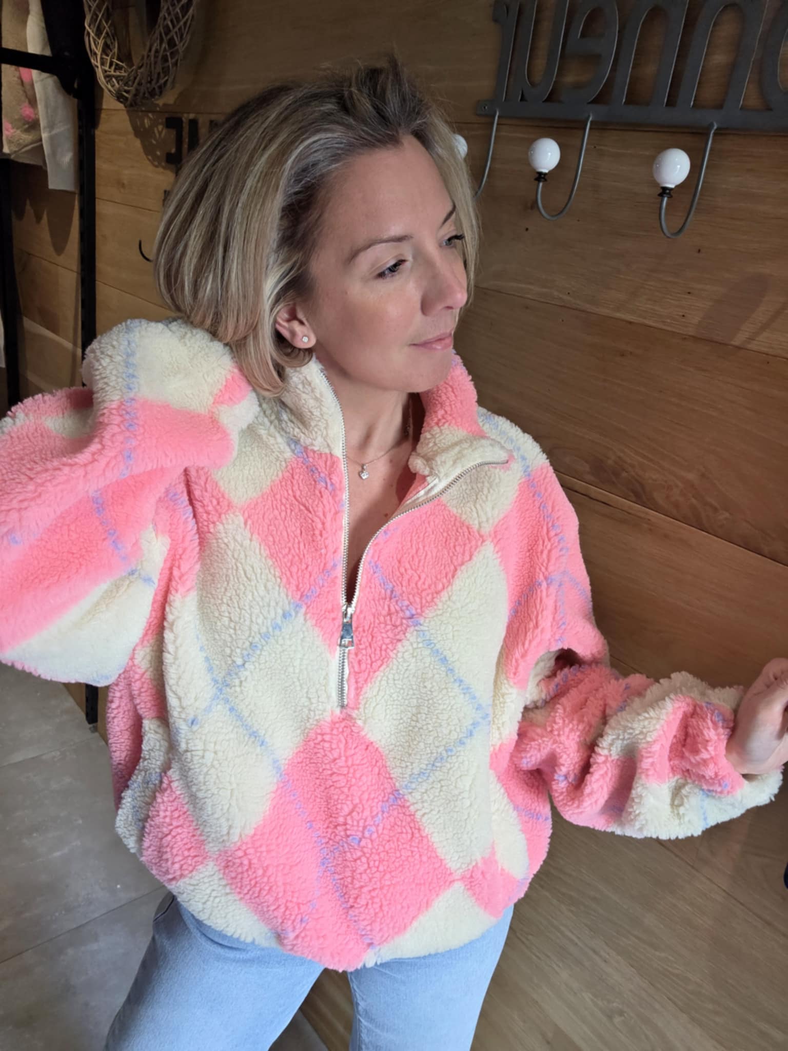 Sweat polaire Shannon - Rose