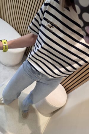 T-shirt Rayé - Blanc/Marine