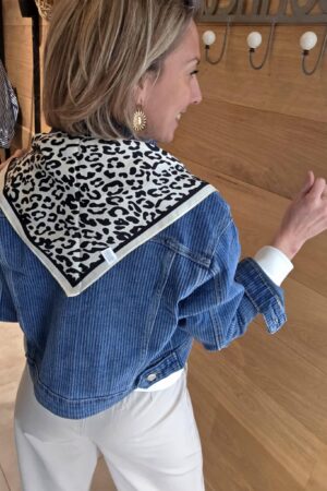 Veste en jean lignée