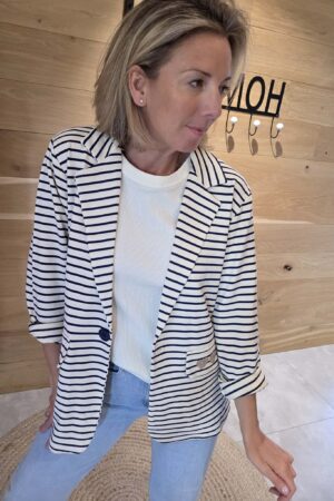 Blazer Wendy - Rayé marine