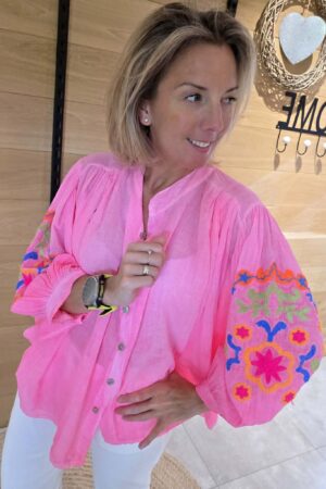 Chemise Mélania - Rose Flash