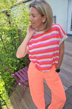 Pantalon Comfort - Corail Flash