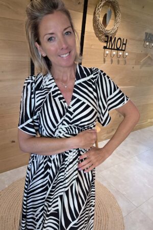 Robe Nelly - Noir/Écru