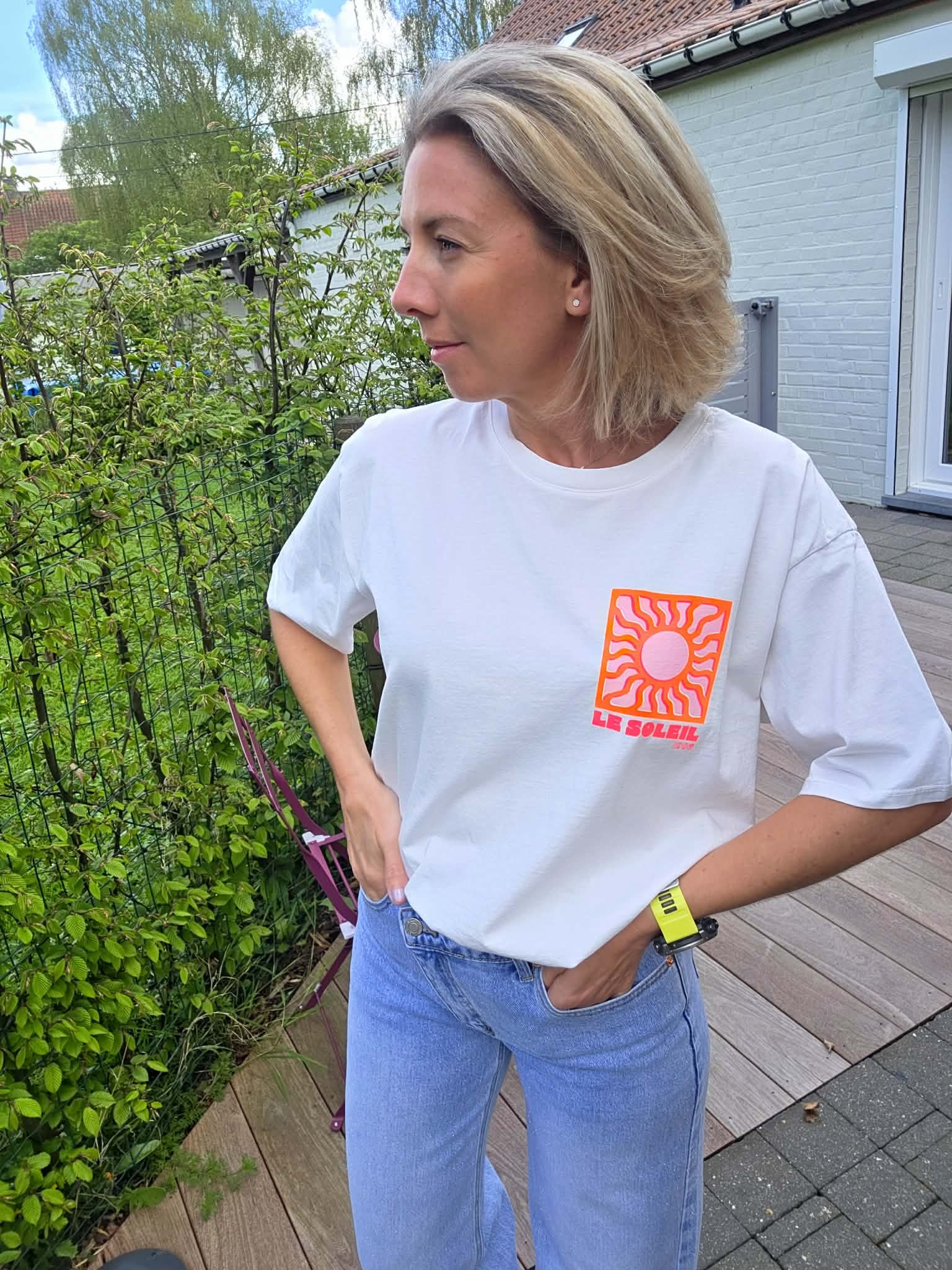 T-shirt "Le Soleil" - Blanc
