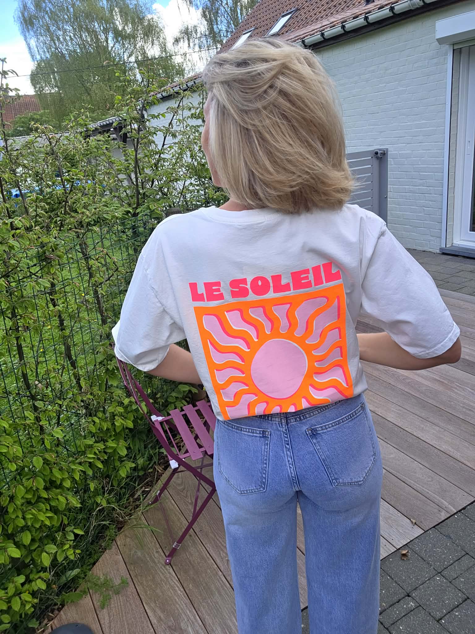 T-shirt "Le Soleil" - Blanc – Image 2