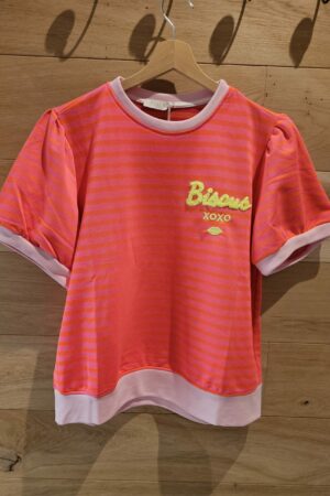 T-Sweat Bisous - Orange/Fuchsia