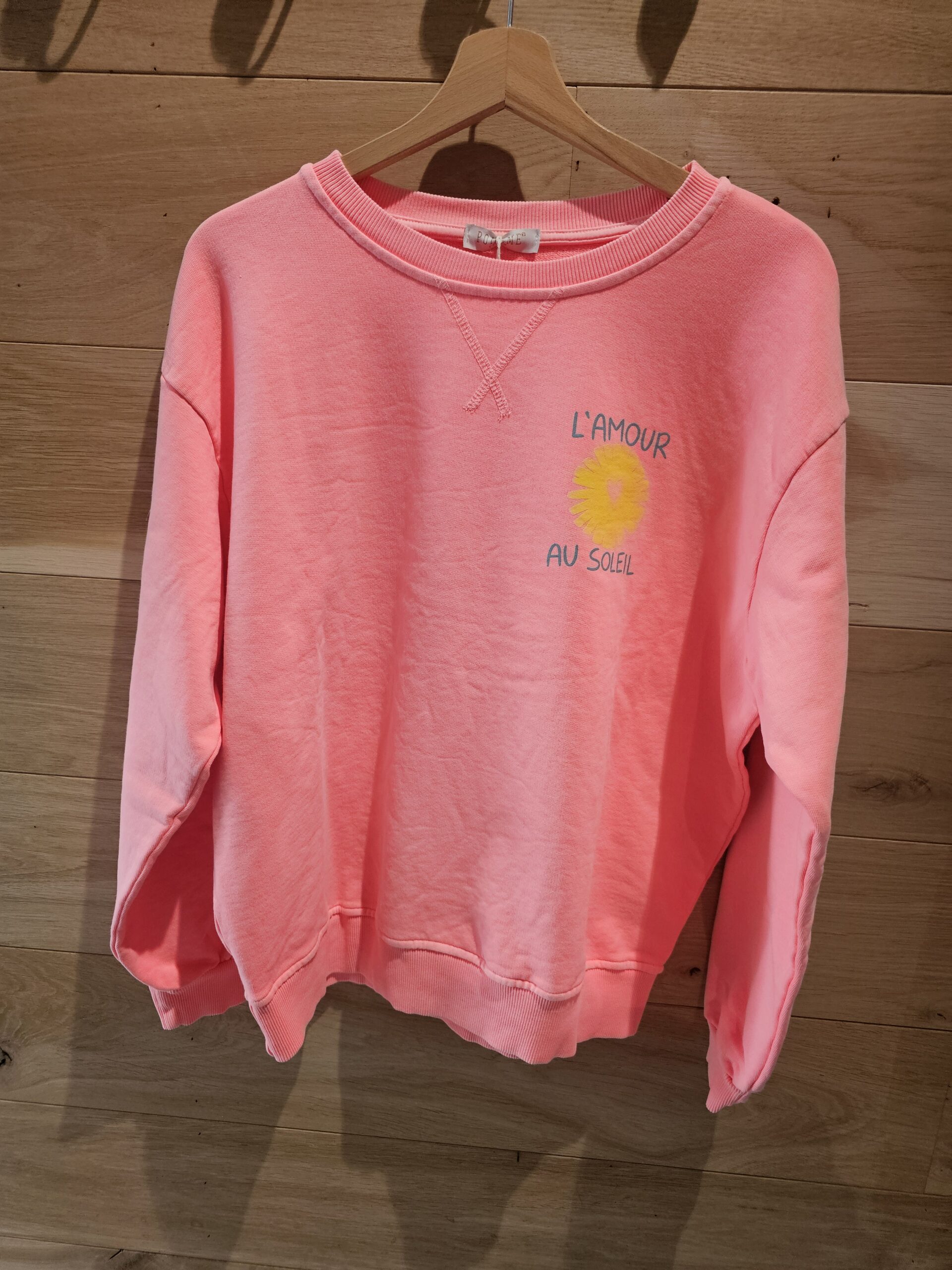 Sweat Amour&Soleil - Corail Fluo