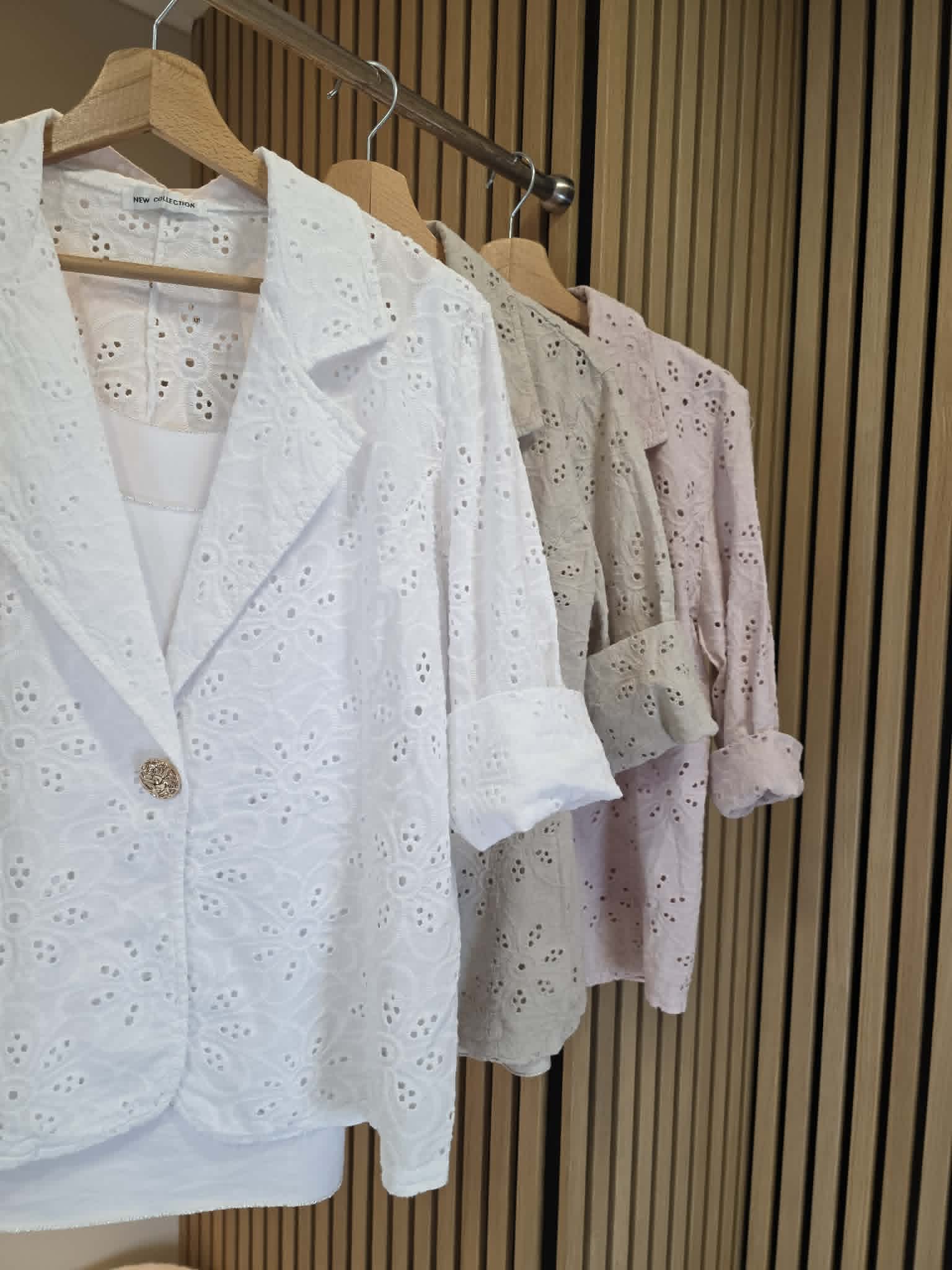 Blazer broderie + Top - Vieux Rose – Image 2