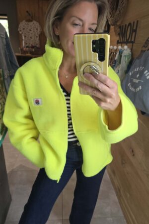 Polaire Zippé - Jaune Fluo