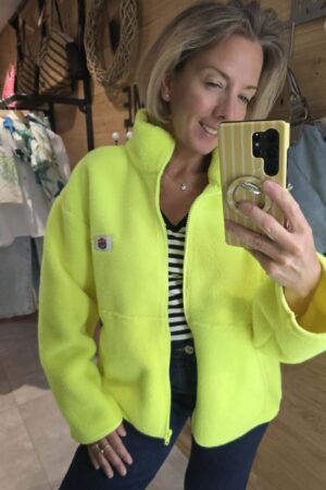 Polaire Zippé - Jaune Fluo