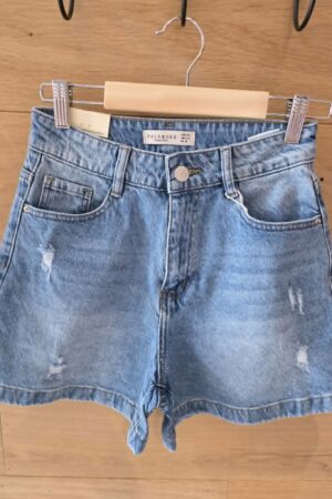 Jupe en jeans - Bleu déchiré