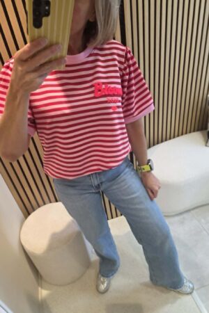 T-Sweat Bisous - Bordeaux/Rose