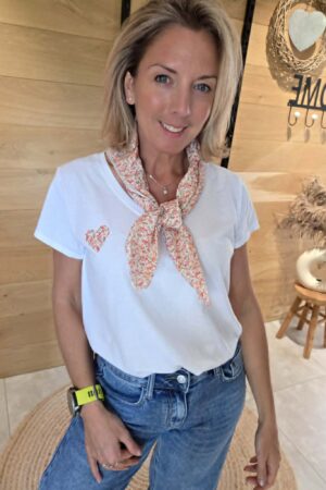 T-shirt Coeur & Petit foulard