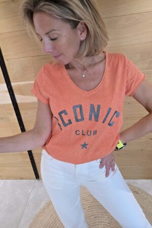 T-shirt Iconic Club - Orange