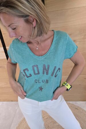 T-shirt Iconic Club - Vert