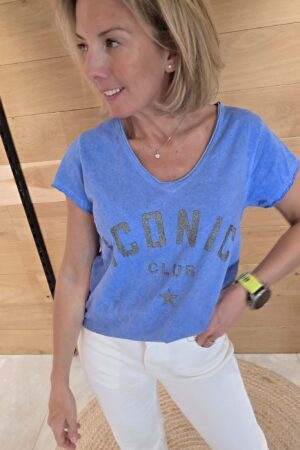 T-shirt Iconic Club - Bleu