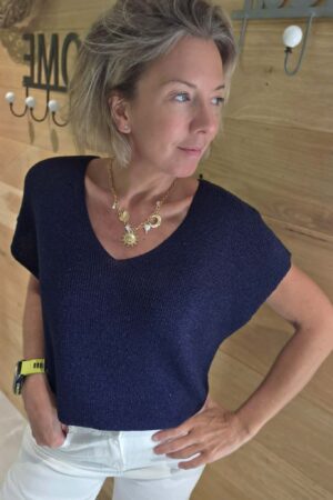Blouse Altya - Bleu marine