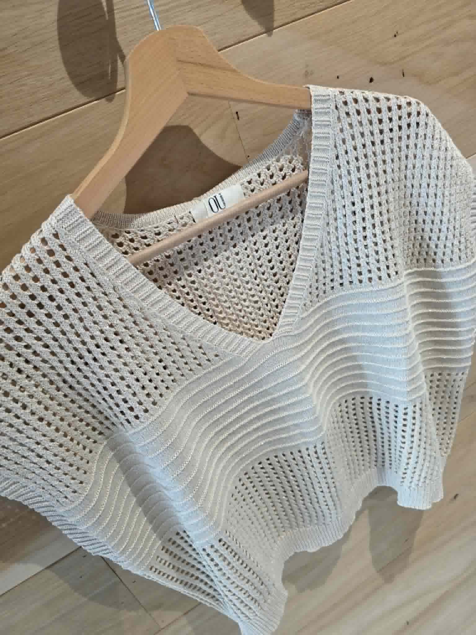 Blouse crochet Rodriga - Beige – Image 2