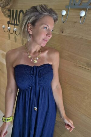 Robe Bustier - Bleu marine