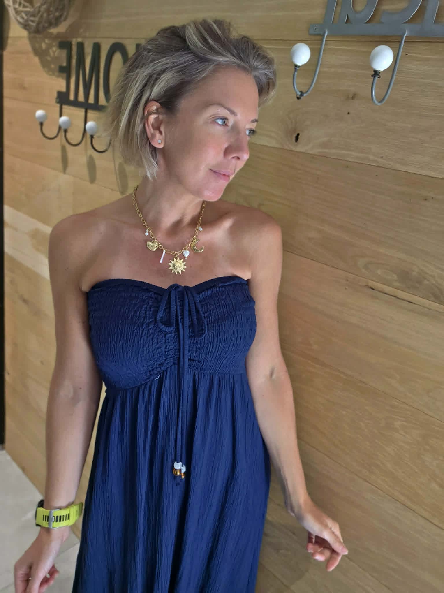 Robe Bustier - Bleu marine