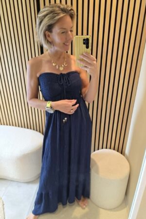 Robe Bustier - Bleu marine