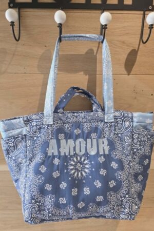 Sac cabas Amour - Bleu jeans