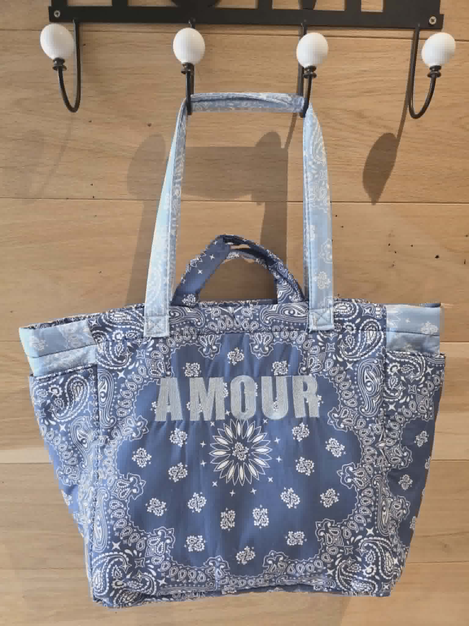Sac cabas Amour - Bleu jeans