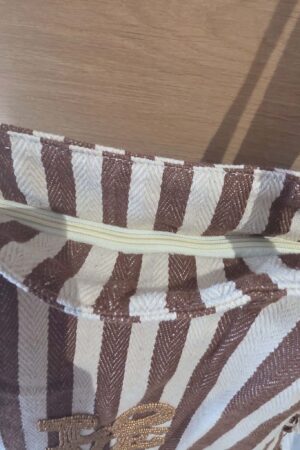 Sac cabas ligné Love - Camel