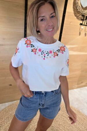 T-shirt Brett - Blanc
