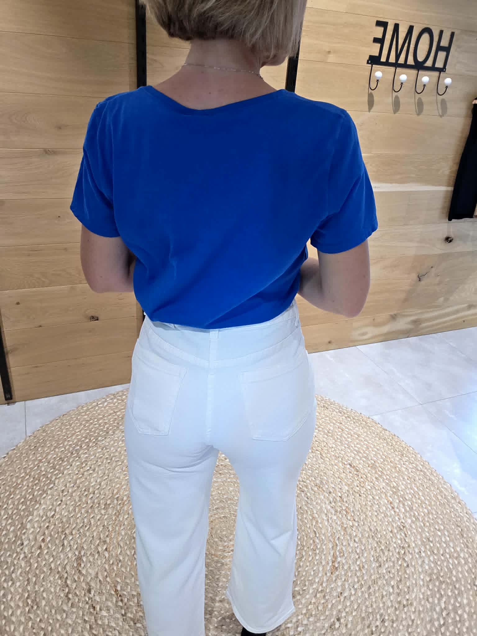 Pantalon coupe droite - Écru – Image 2