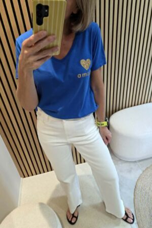 Pantalon coupe droite - Écru