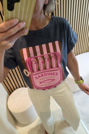 T-shirt Sardines - Anthracite