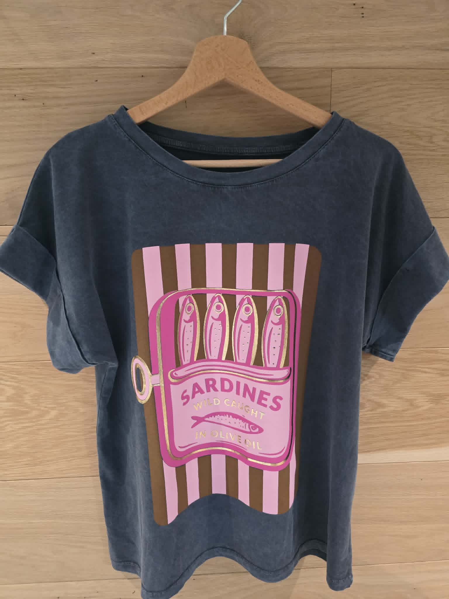 T-shirt Sardines - Anthracite – Image 3