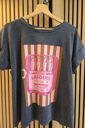 T-shirt Sardines - Anthracite