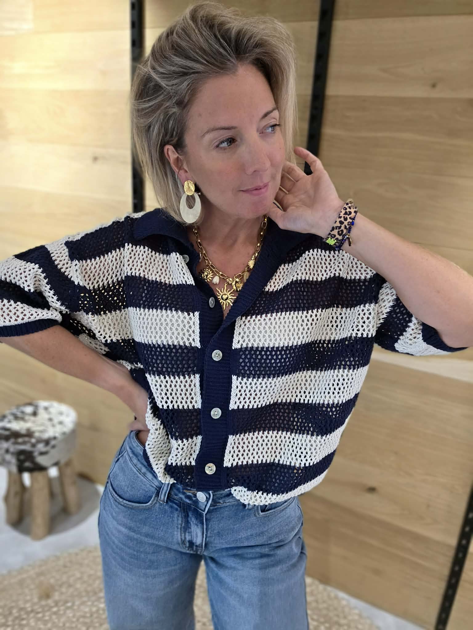 Gilet Carine - Bleu marine – Image 2
