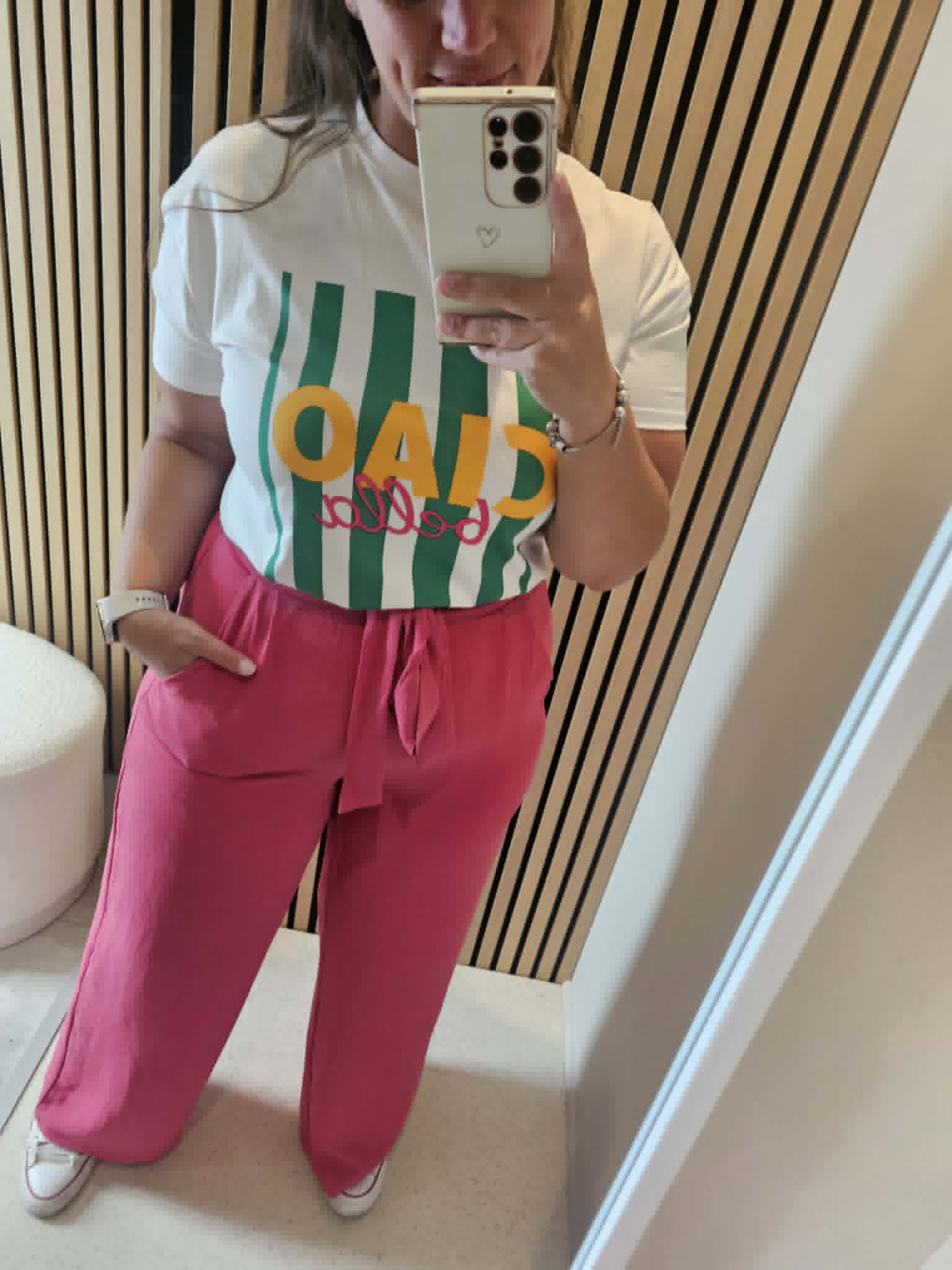 Pantalon fluide - Fuchsia