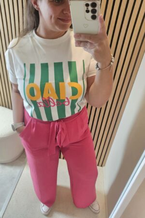 Pantalon fluide - Fuchsia