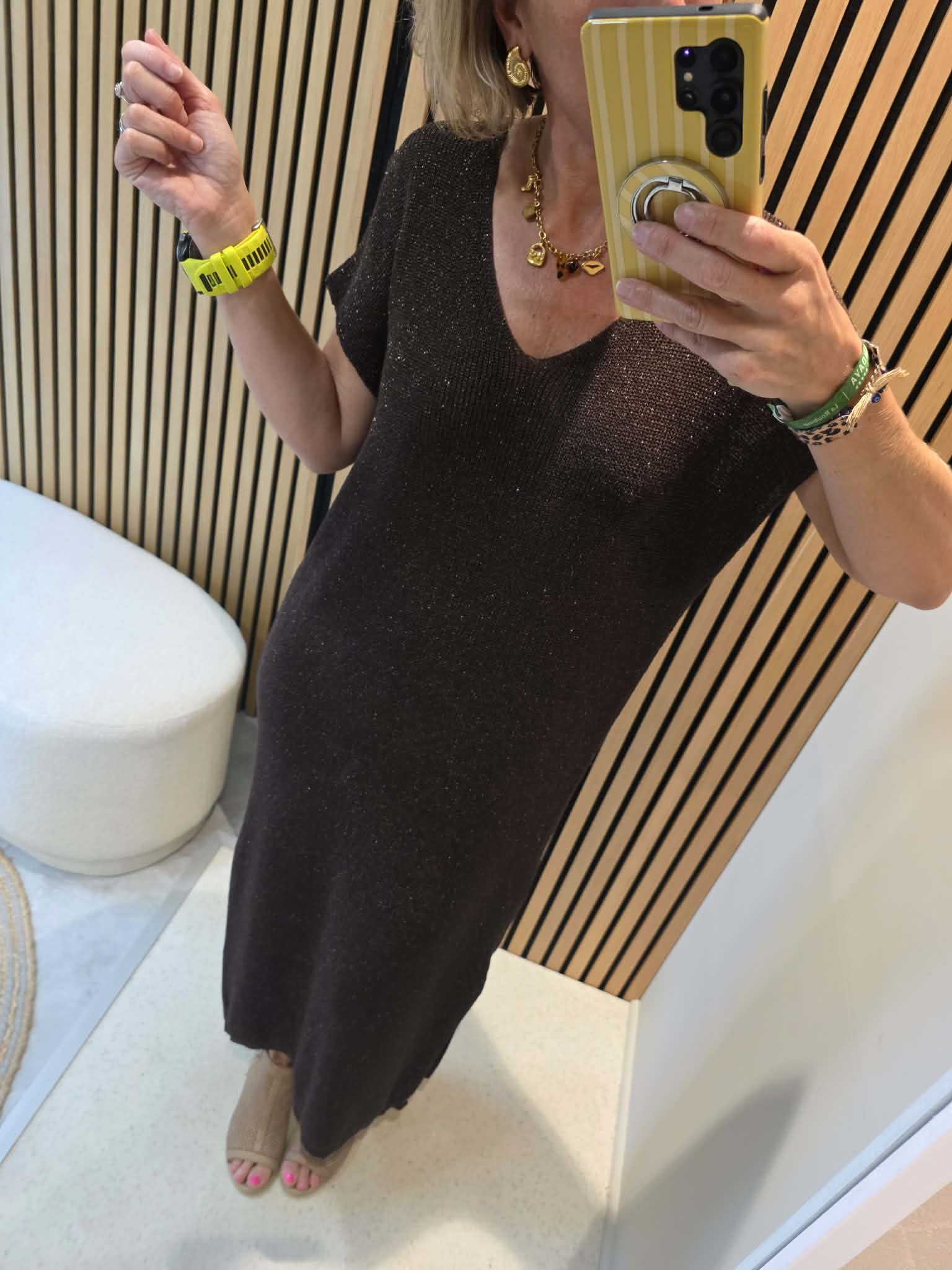 Robe Louna - Marron chaud – Image 6