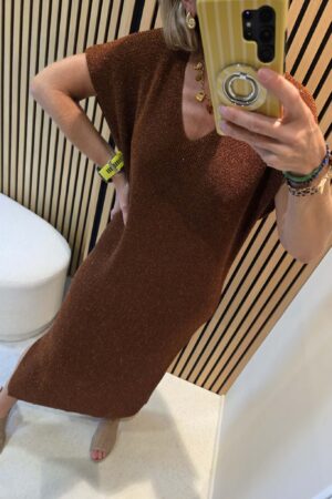 Robe Louna - Marron chaud