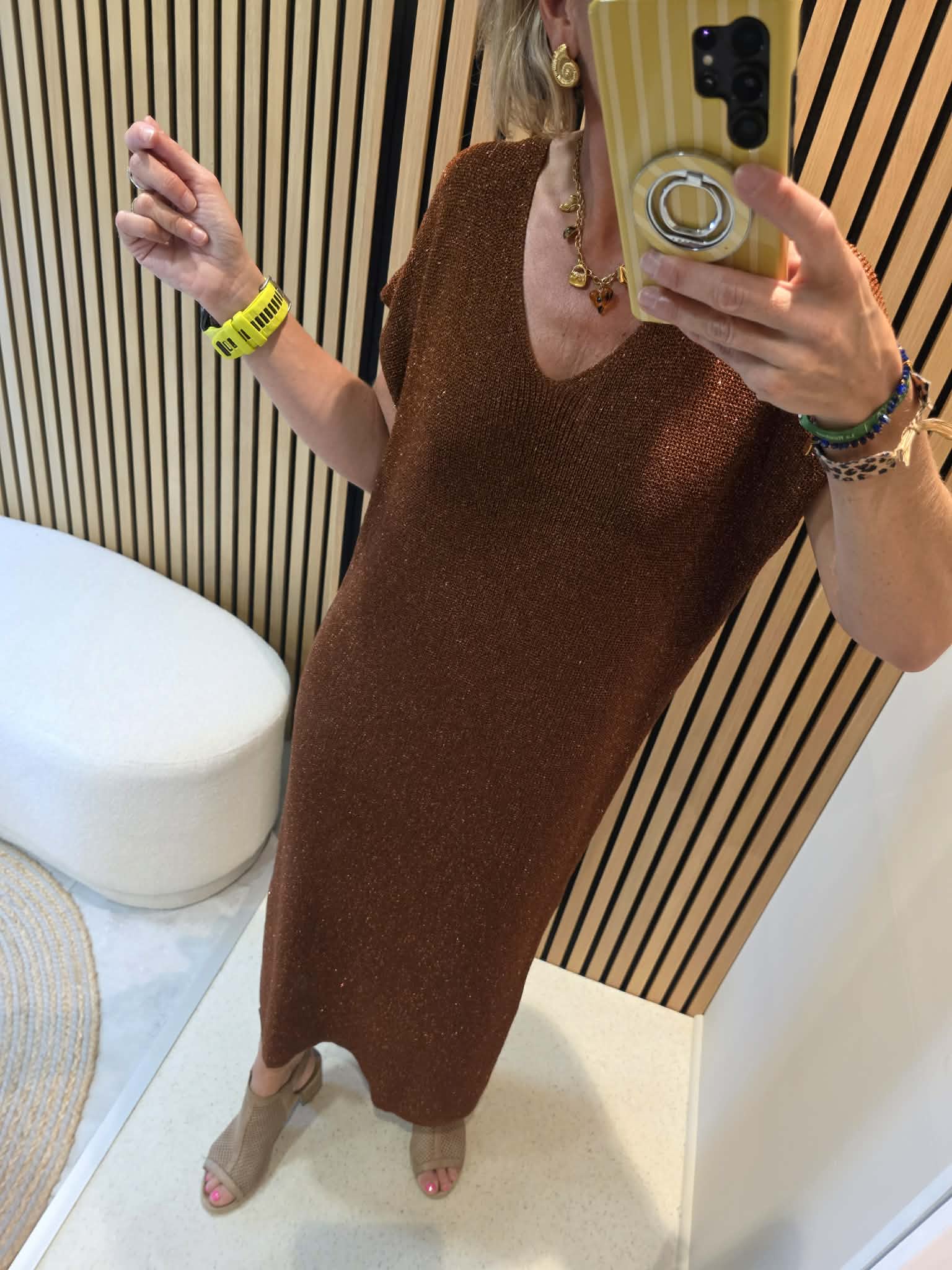 Robe Louna - Marron chaud – Image 2