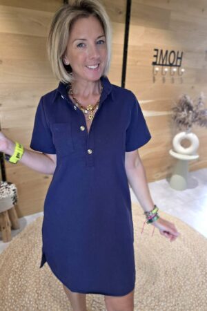 Robe Ludivine - Bleu marine