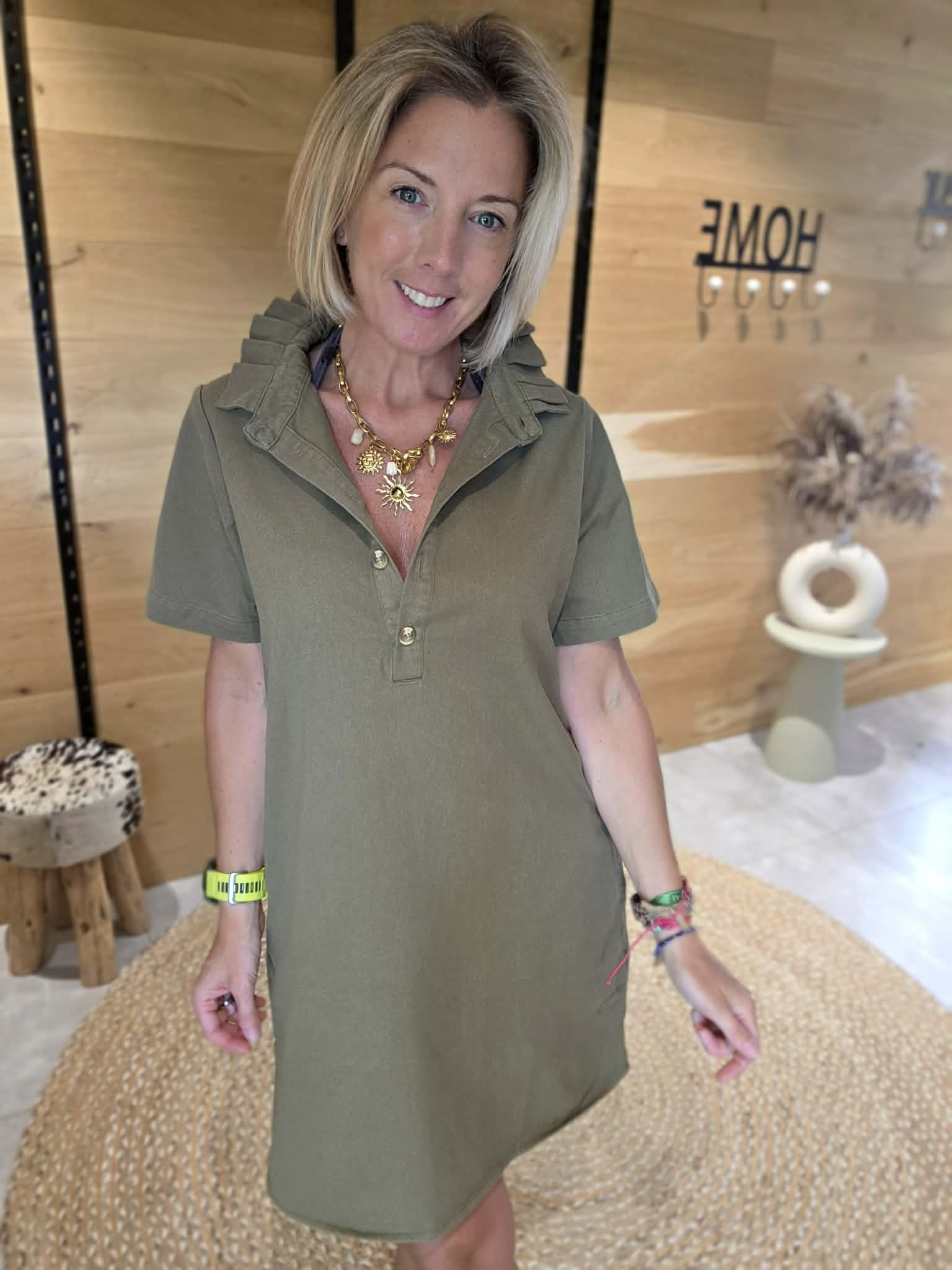 Robe Ludivine - Kaki – Image 2