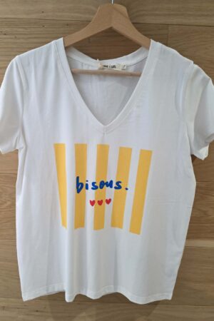 T-shirt Bisous - Blanc