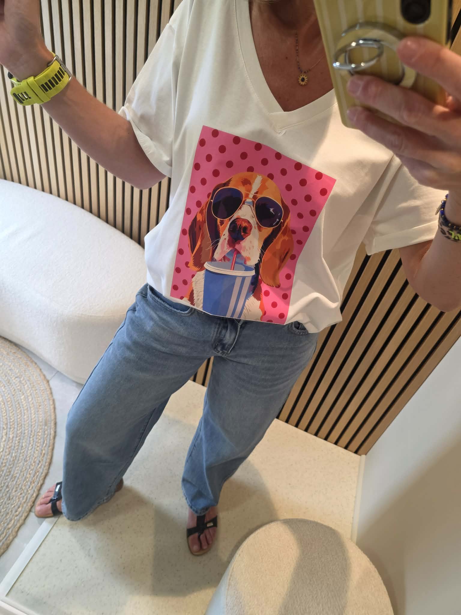 T-shirt Waf - Blanc