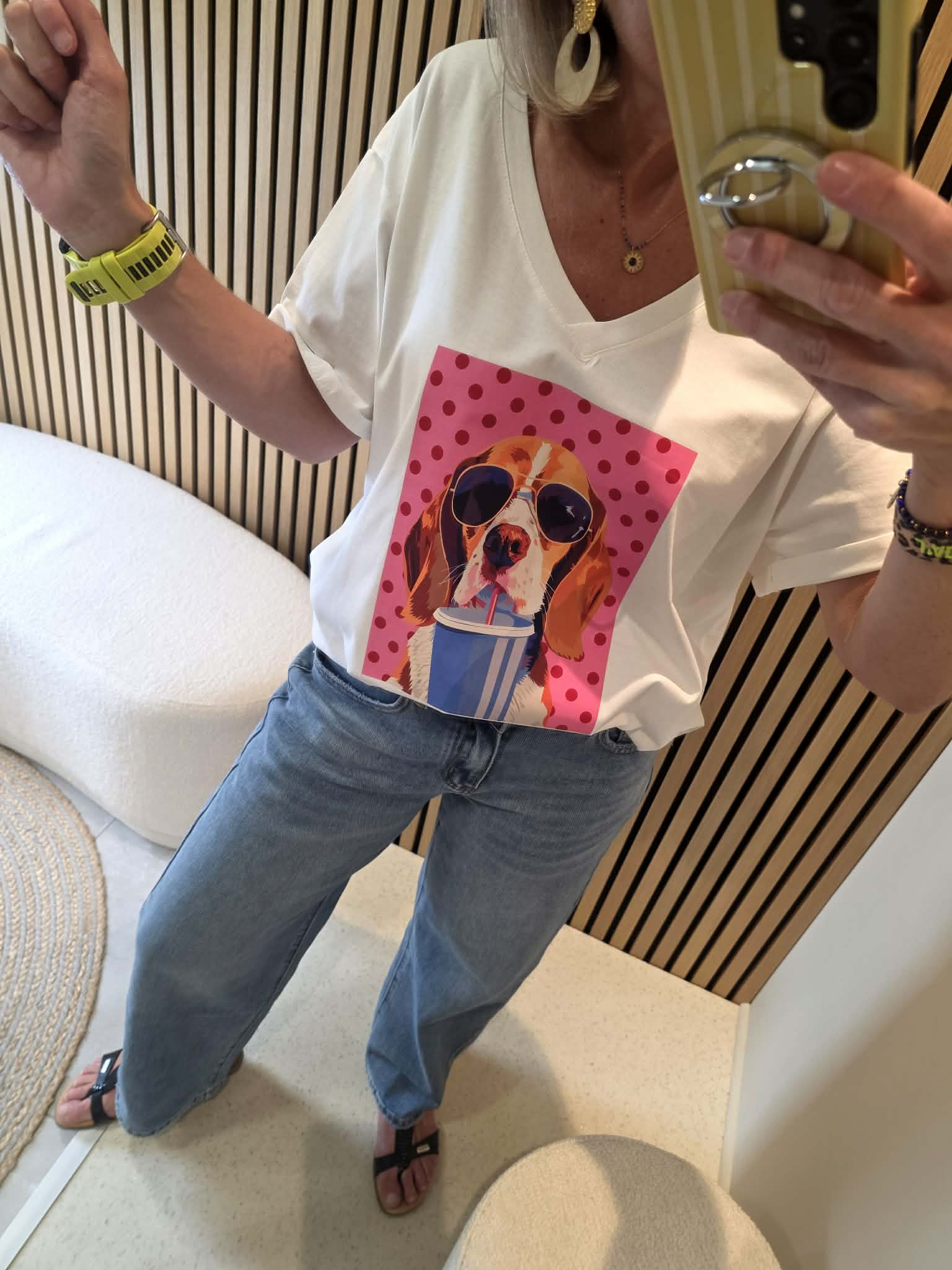 T-shirt Waf - Blanc – Image 3