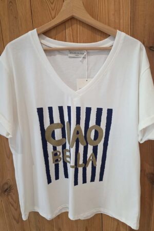 T-shirt Ciao Bella - Bleu marine