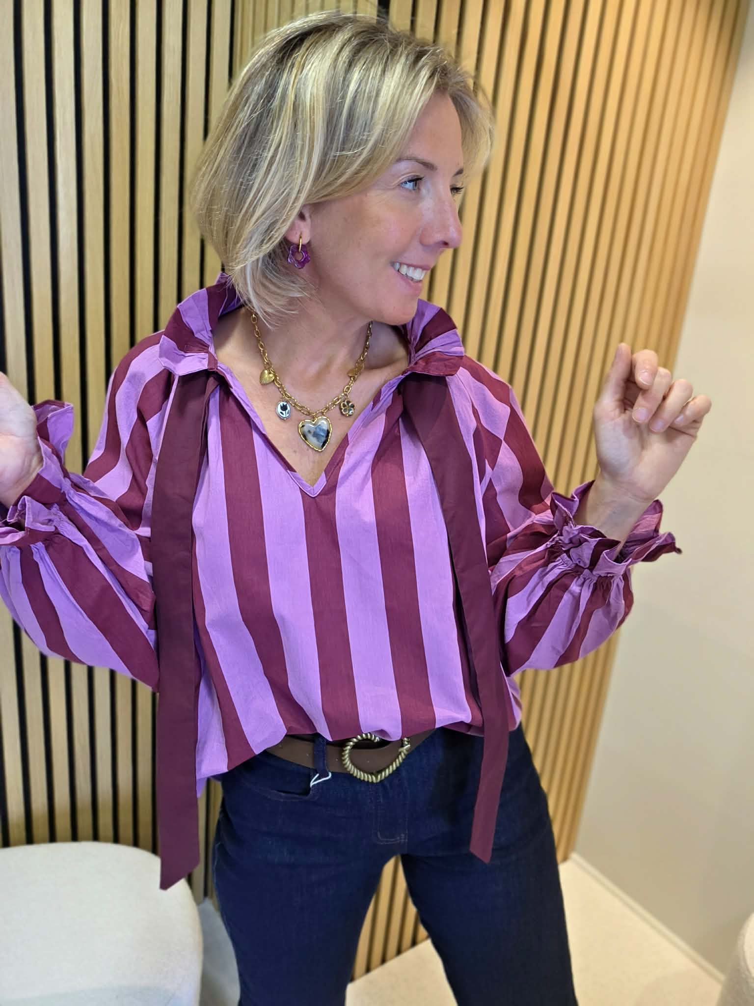 Blouse Hélyne - Prune