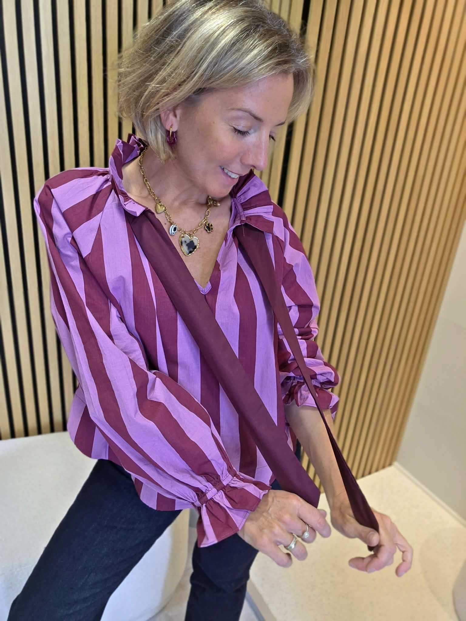 Blouse Hélyne - Prune – Image 4